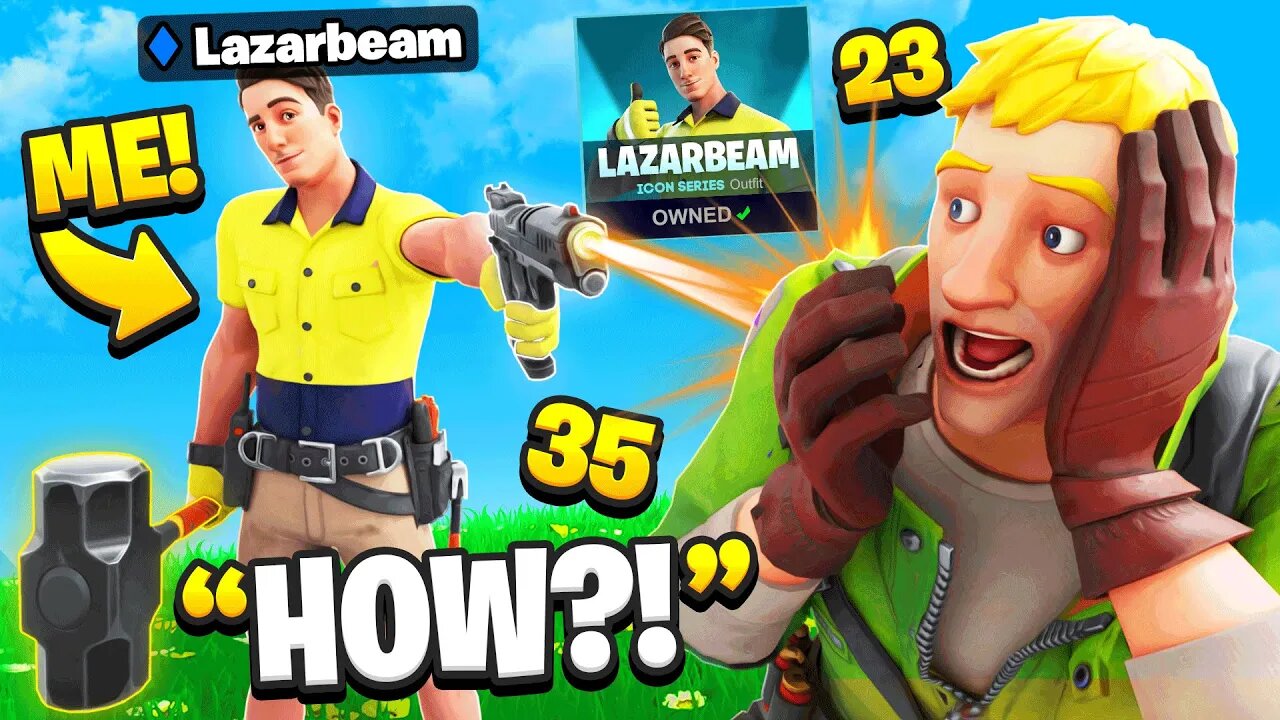 I Trolled With LazarBeam Skin EARLY! (Fortnite)