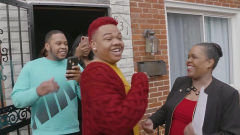 Baltimore student gets in person acceptance celebration from the University of Maryland