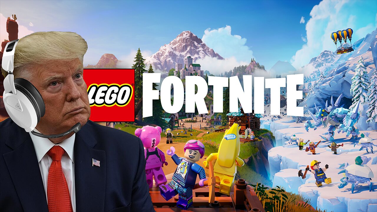 Donald Trump Plays Lego Fortnite