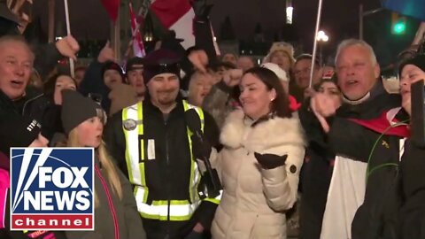 Canadian protesters tell Hannity how they feel about Trudeau