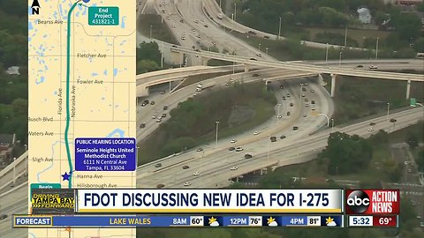 Public hearing to be held on widening I-275 near MLK