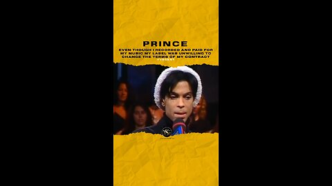 #prince I 🎙️ & 💴 4 my 🎵 my label wouldn’t renegotiate my 🖊️🎥 @muchmoremusic