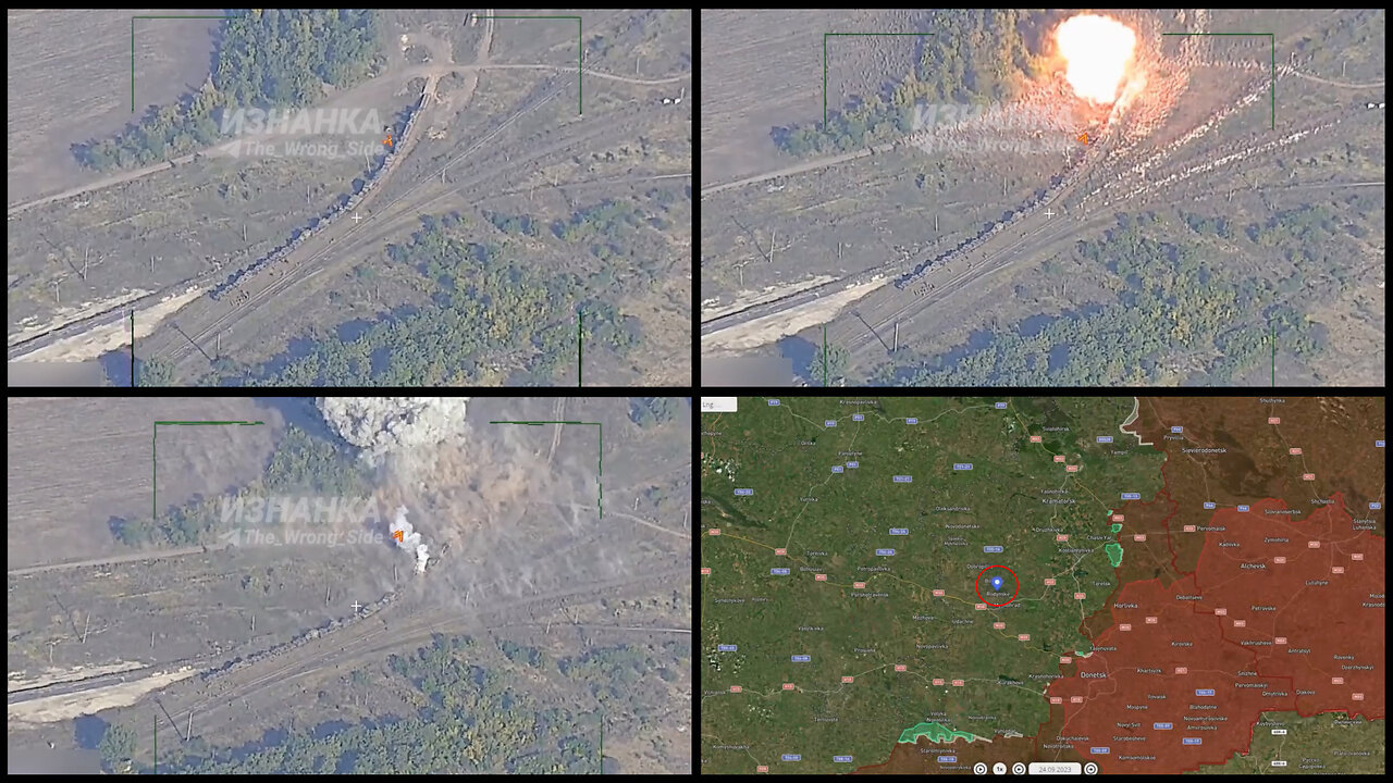 Near Rodynske: Russian strike on a railway train of the Ukrainian army