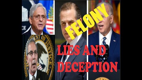 MERRICK GARLAND AND DAVID WEISS CONTINUE TO LIE TO CONGRESS WHICH IS A FELONY AND YET NO ARREST!!!