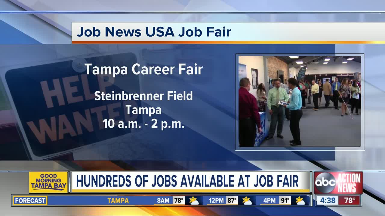 Companies looking to hire participating in job fair at Steinbrenner Field on Wednesday, October 17