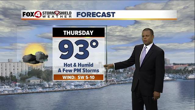Continued Hot & Humid 7-26