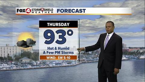 Continued Hot & Humid 7-26