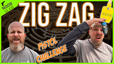 Decision Making and Movement Pistol Shooting Drill ┃ NOOB Zig Zag Challenge