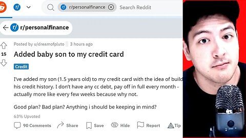 ADDED MY BABY SON TO MY CREDIT CARD...