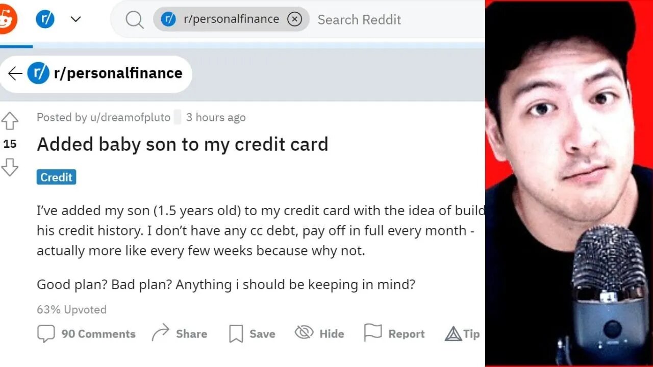 ADDED MY BABY SON TO MY CREDIT CARD...