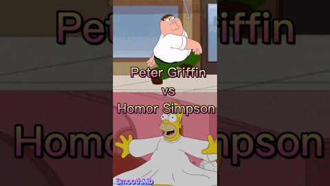 Peter Griffin (F. Guys) Vs Homer Simpson (T. Simpson) #shorts