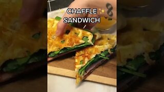 Keto Chaffle Sandwich #shorts By Tiktok @simplefood4you