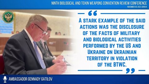 Russia's statement on US military biological laboratories in Ukraine