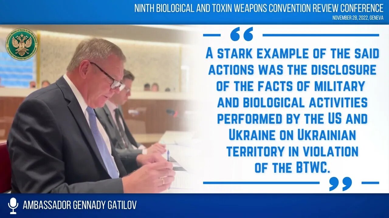 Russia's statement on US military biological laboratories in Ukraine