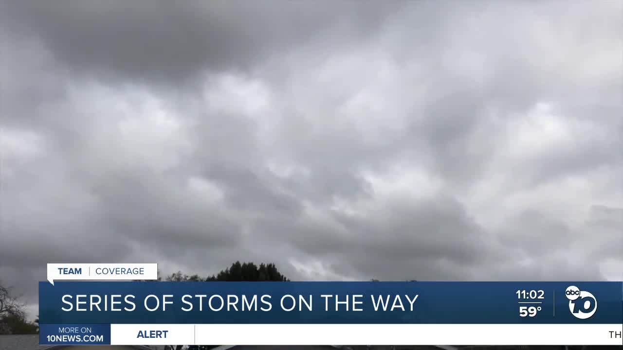 Series of storms on the way