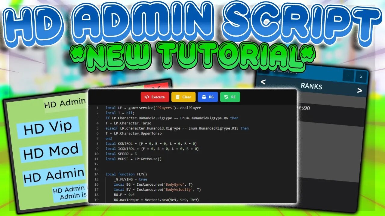 *NEW* How To Use HD Admin Script [FREE]