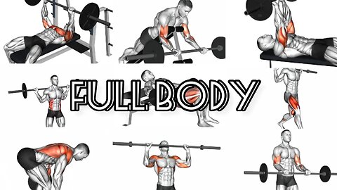 Workout with a barbell! The best exercises for each muscle group (Full body)