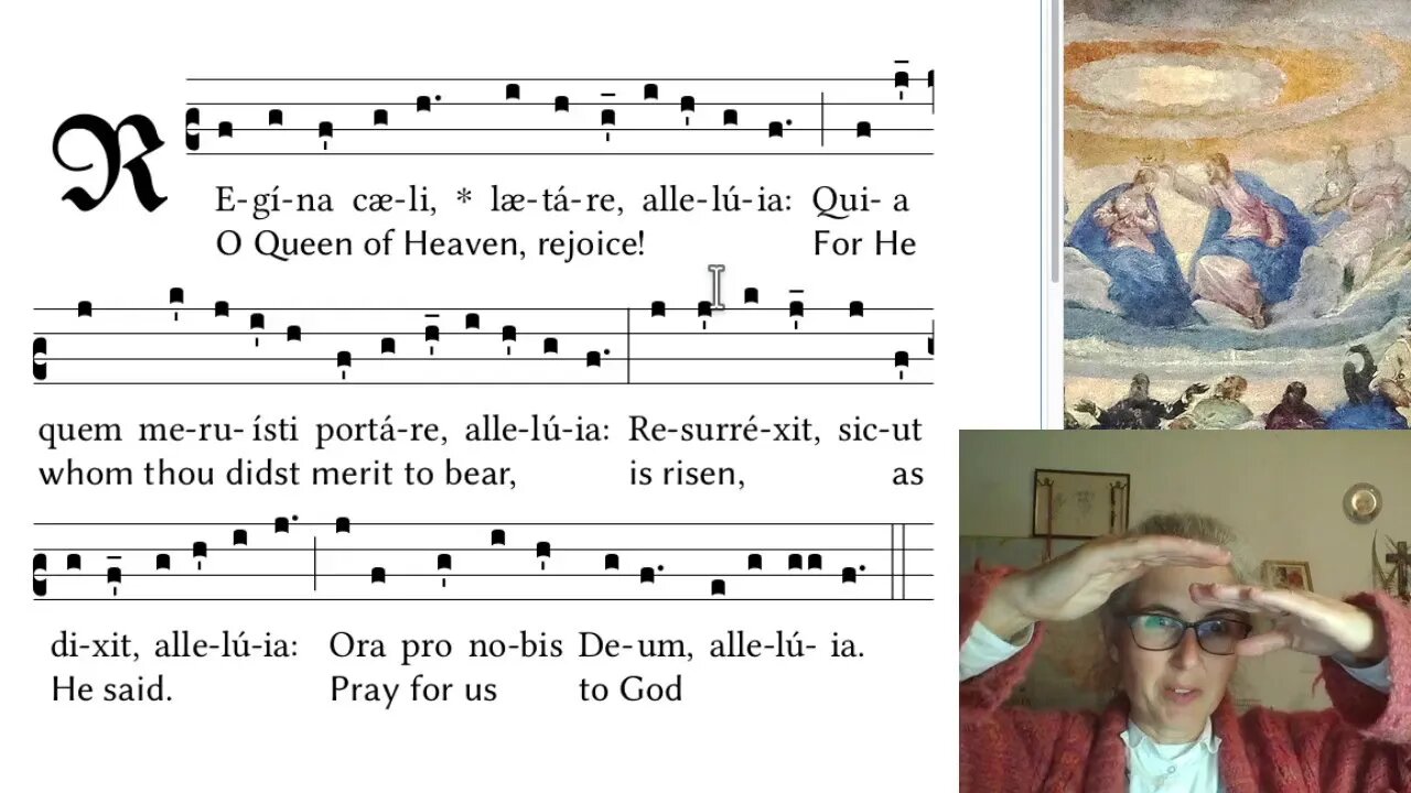 How To Regina Caeli in Latin Gregorian Chant with Solfege and All the Details!