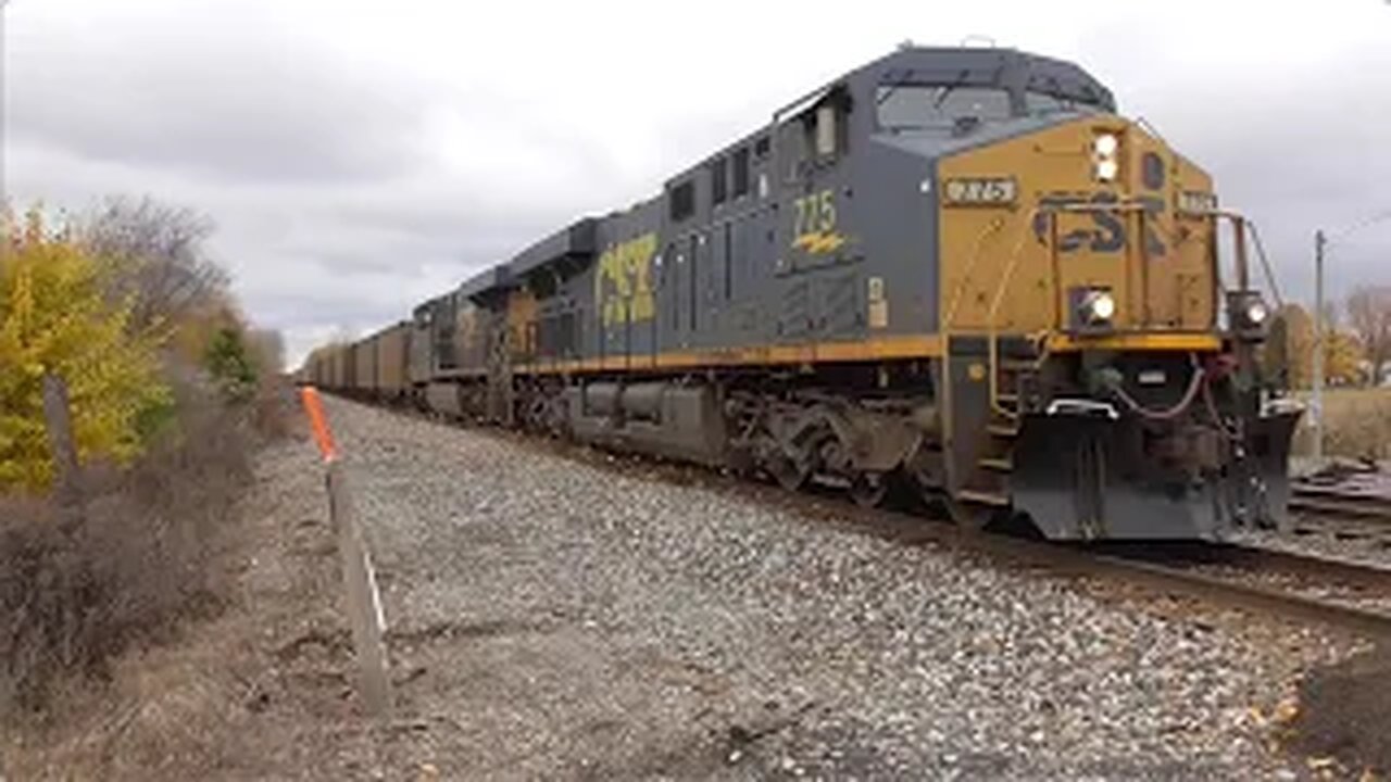 CSX E700 Empty Coal Train from Sterling, Ohio October 28, 2023