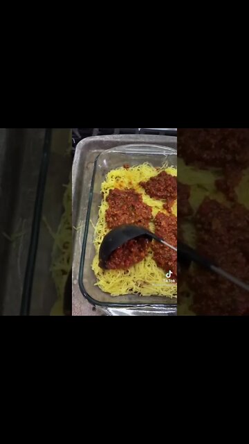 Low carb spaghetti squash lasagna recipe | keto lasagna #Shorts
