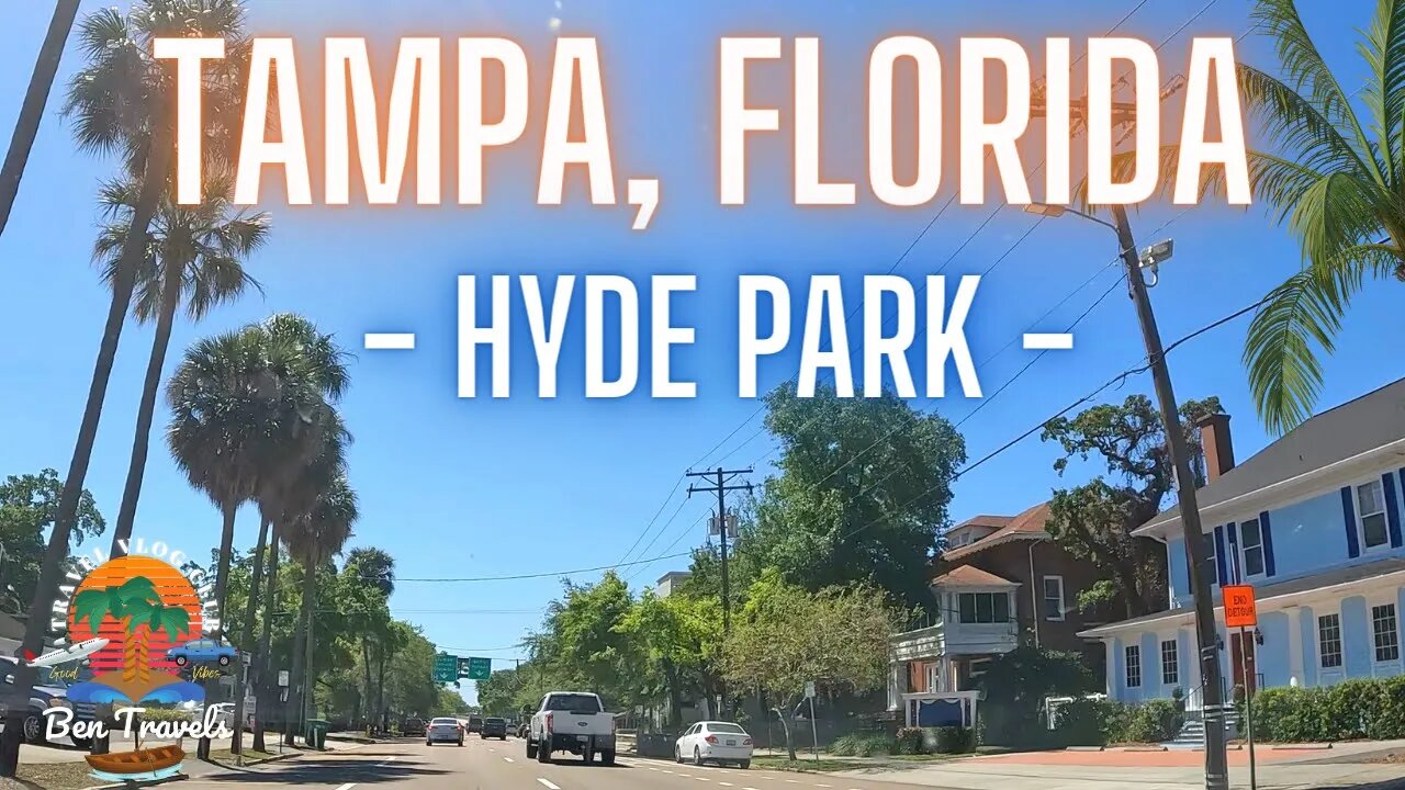 Driving around Hyde Park In Tampa Florida 🌴