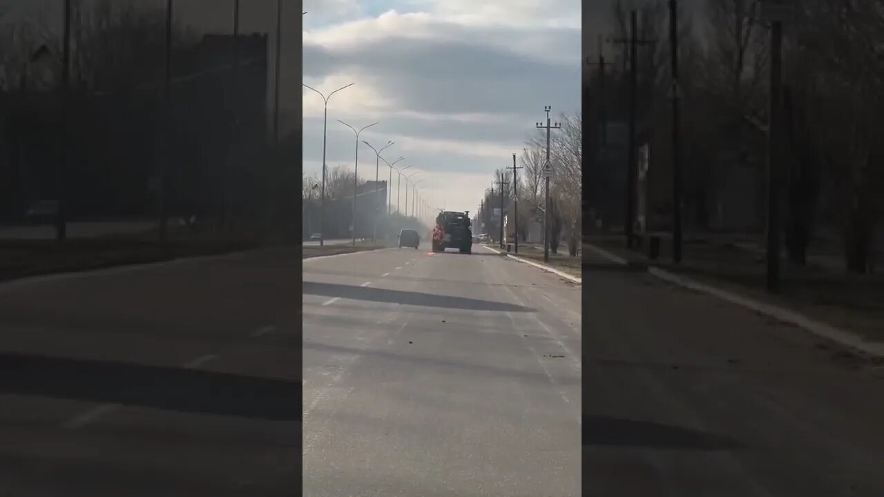 Insane -- Russian attacked with Molotovs from a minivan