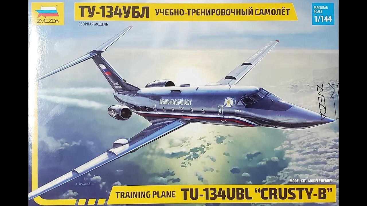 1/144 Zvezda Tu-134UBL Review/Preview