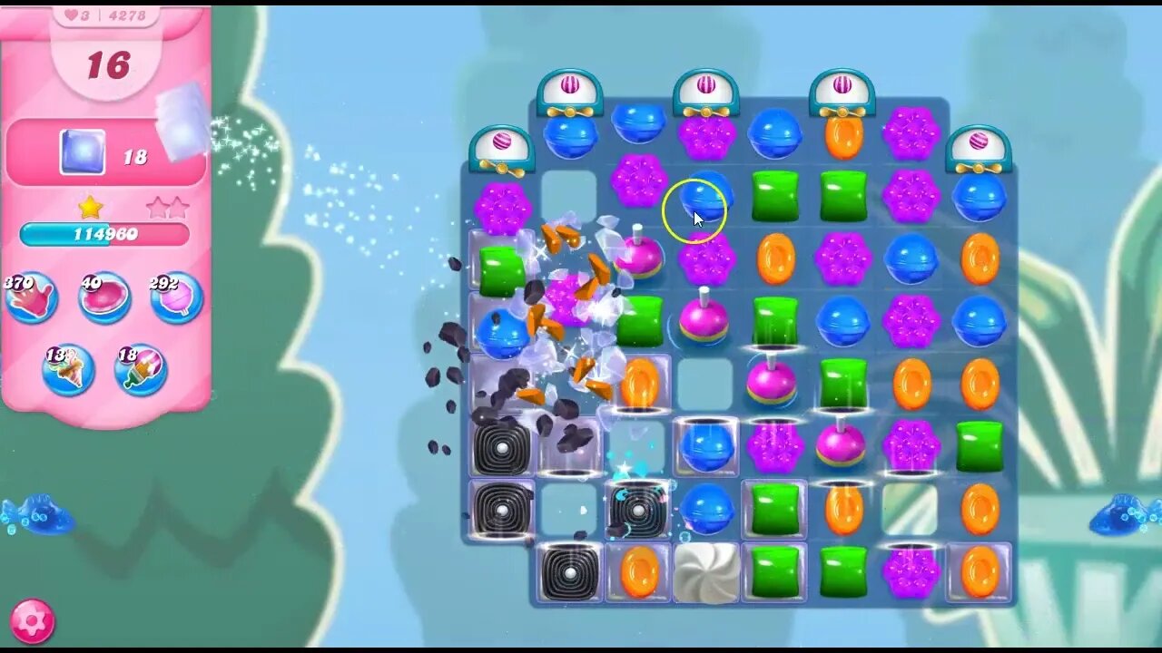 Candy Crush Level 4278 Talkthrough, 20 Moves 0 Boosters