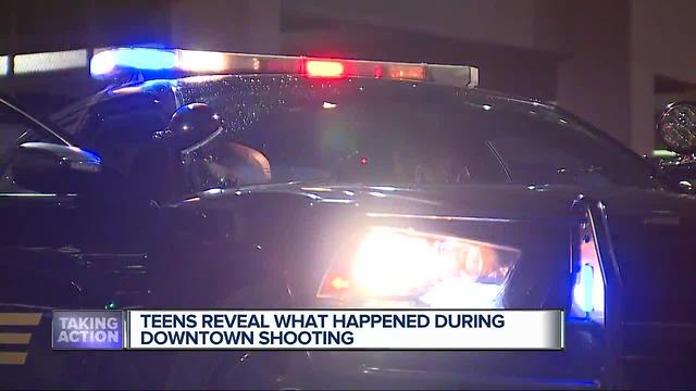 Teen reveals what happened during downtown shooting