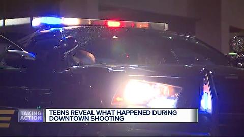 Teen reveals what happened during downtown shooting