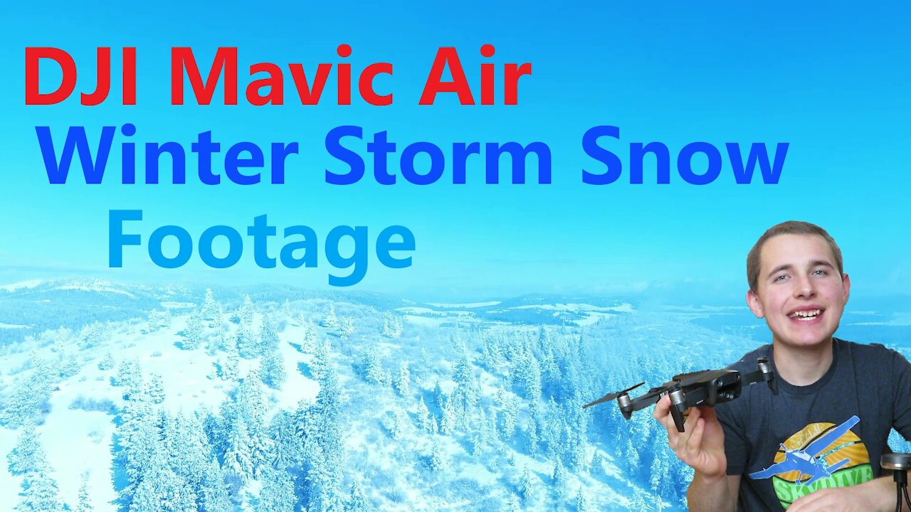 2021 Winter Storm Snow Footage | DJI Mavic Air