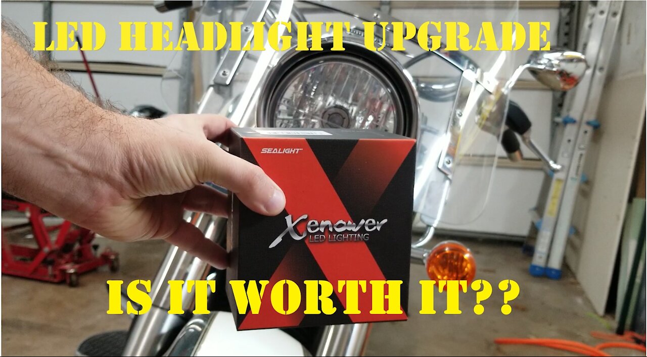 LED Headlight Upgrade - Suzuki Boulevard C50 - Sealight Xenower