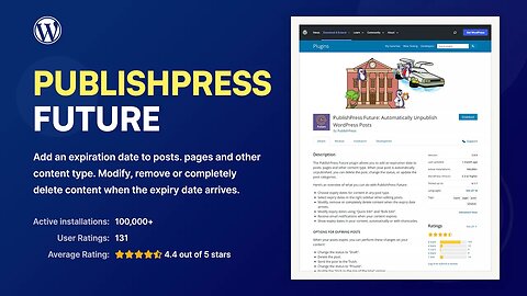 Add Expiration Dates to WordPress Content with the free PublishPress Future plugin