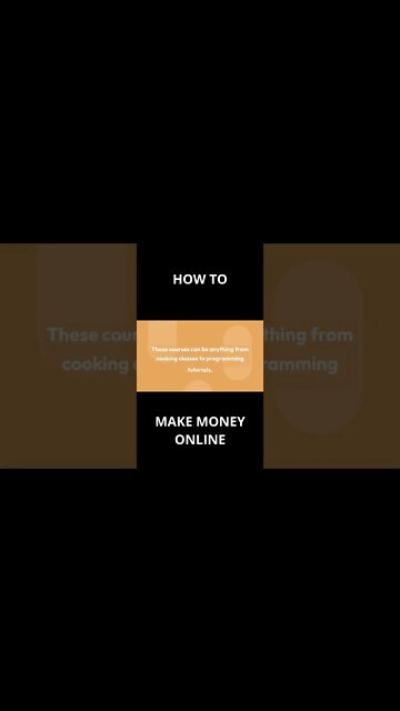 HOW to MAKE MONEY ONLINE - N.4 #shorts