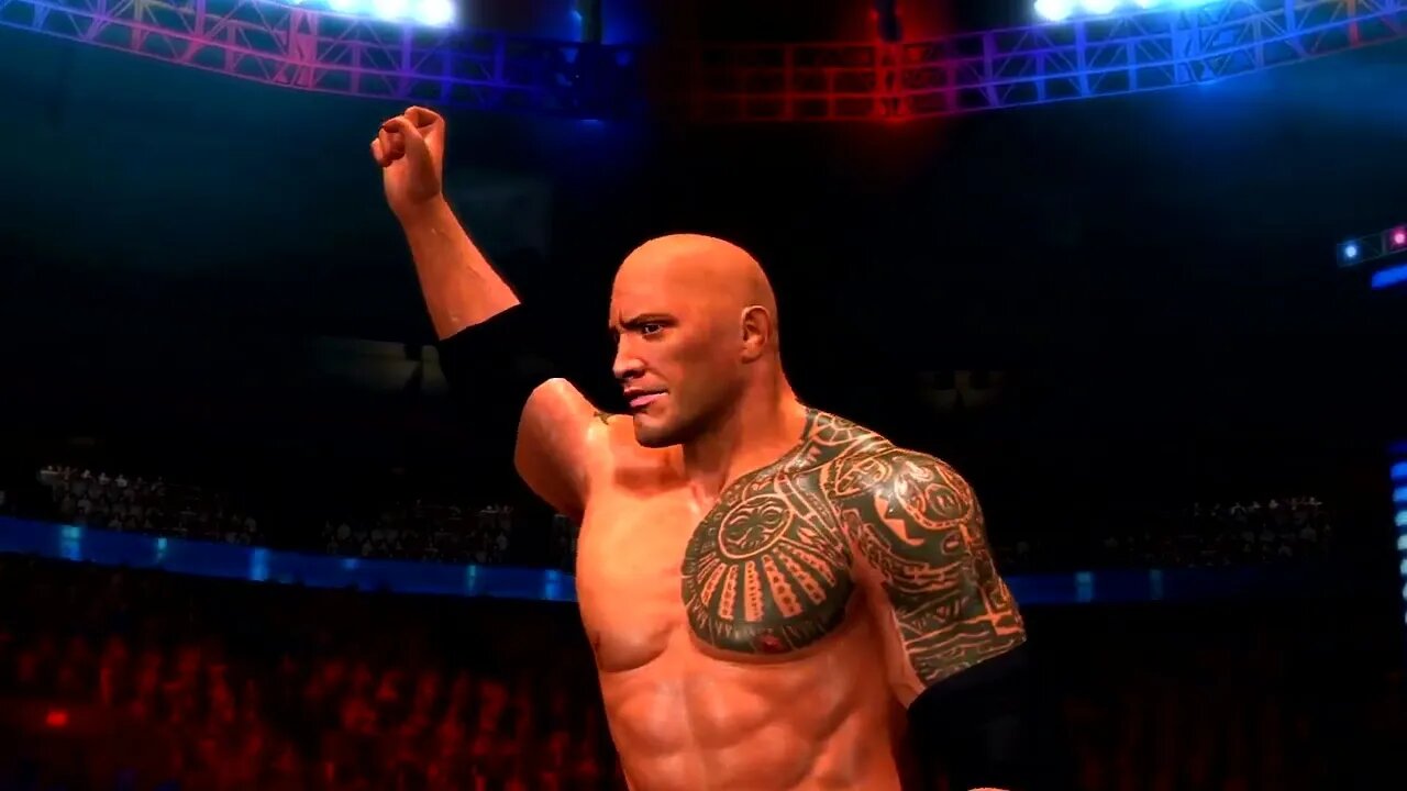 WWE 2K14 Gameplay The Rock vs Ric Flair