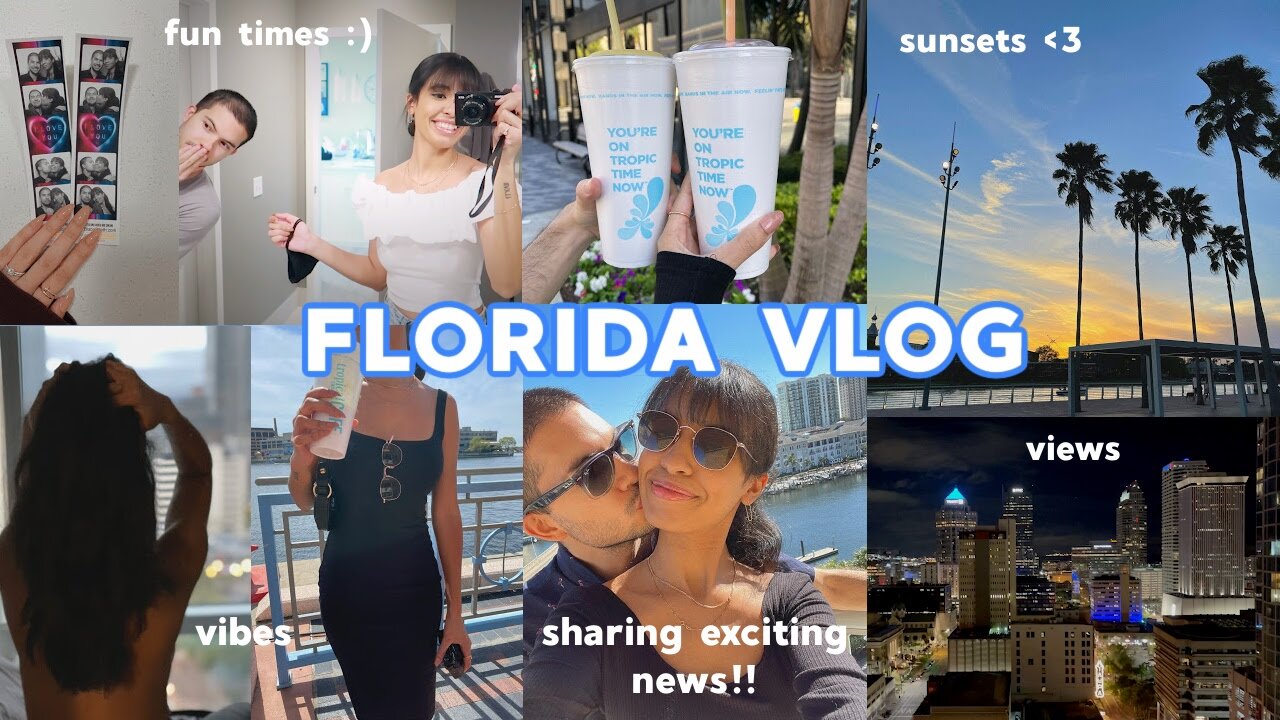 FLORIDA VLOG 2021: traveling to Florida, exploring Tampa & sharing exciting news (BOS ✈️ FL)