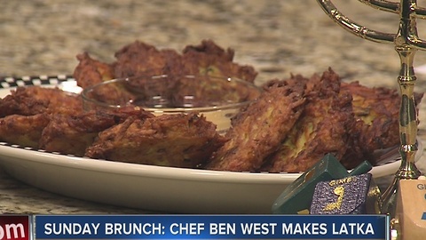 Chef Ben West from La Villa Restaurant makes Potato Latka