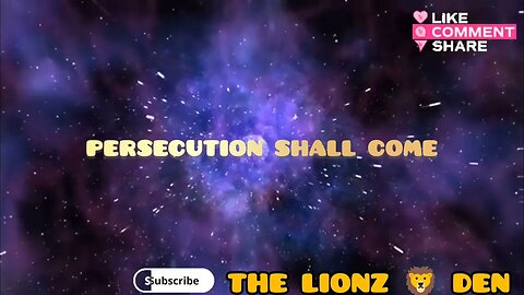 "PERSECUTION SHALL COME" 👑#israelites #biblestudy