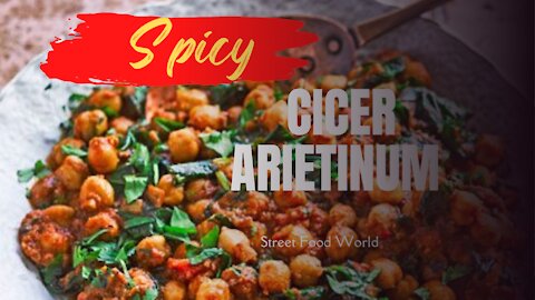 amazing spicy cicer arietinum - street food world