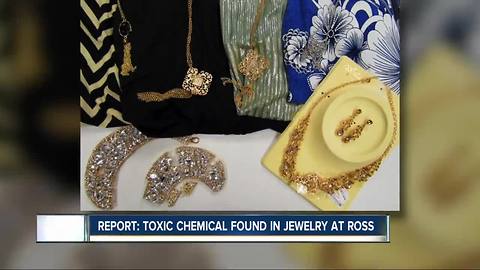 Report: Dangerous chemical found in jewelry sold at popular stores