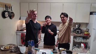 Morning breakfast with the roommates