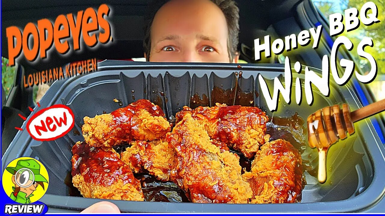 Popeyes® HONEY BBQ WINGS Review ⚜️🍯🐔🪽 ⎮ Peep THIS Out! 🕵️‍♂️