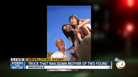 Truck that ran down mother of two found in Riverside