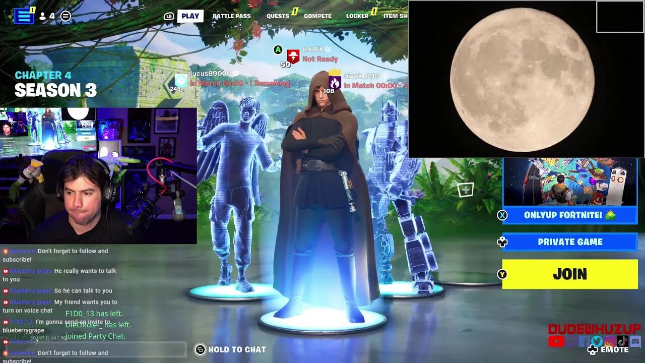 Sturgeon SUPERMOON!! And some Fornite or TOTK. COME JOIN!!