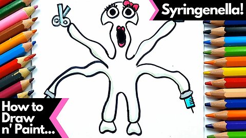 How to Draw and Paint Syringenella from the Garten of Banban Game