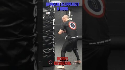 Heroes Training Center | Kickboxing & MMA "How To Double Up" Uppercut & Uppercut & Hook BH | #Shorts