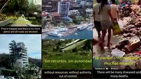 New footage from Acapulco - Survivors trapped and in dire need of help