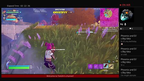 Trek2m is Playing Fortnite 99 Bot's against me Who will win Day 567