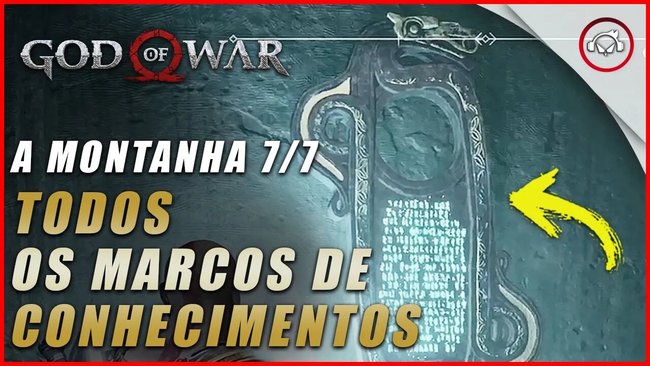 God of war, A localização de todos os Marcos de Conhecimentos na Montanha 7/7 | Super dica