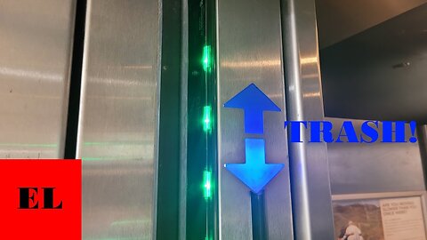 ABSOLUTE GARBAGE TK Modded Thyssenkrupp ISIS Traction Elevator - ? Parking Garage (Winston Salem NC)